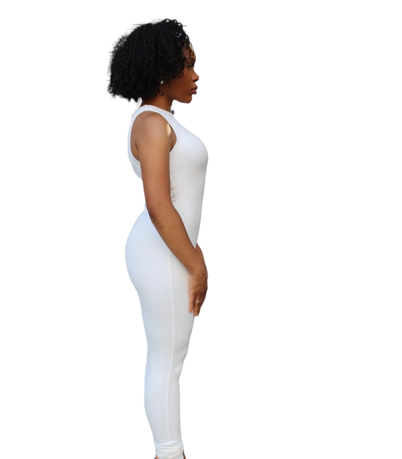 Double Lined White One Piece Bodysuit